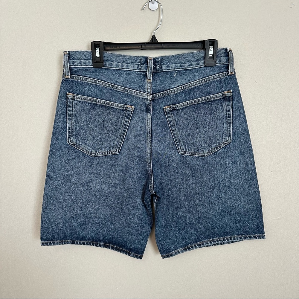 AGOLDE RISHI Denim Shorts 28 NWOT High Rise Vintage Wash Wide Leg Jorts - Picture 5 of 11
